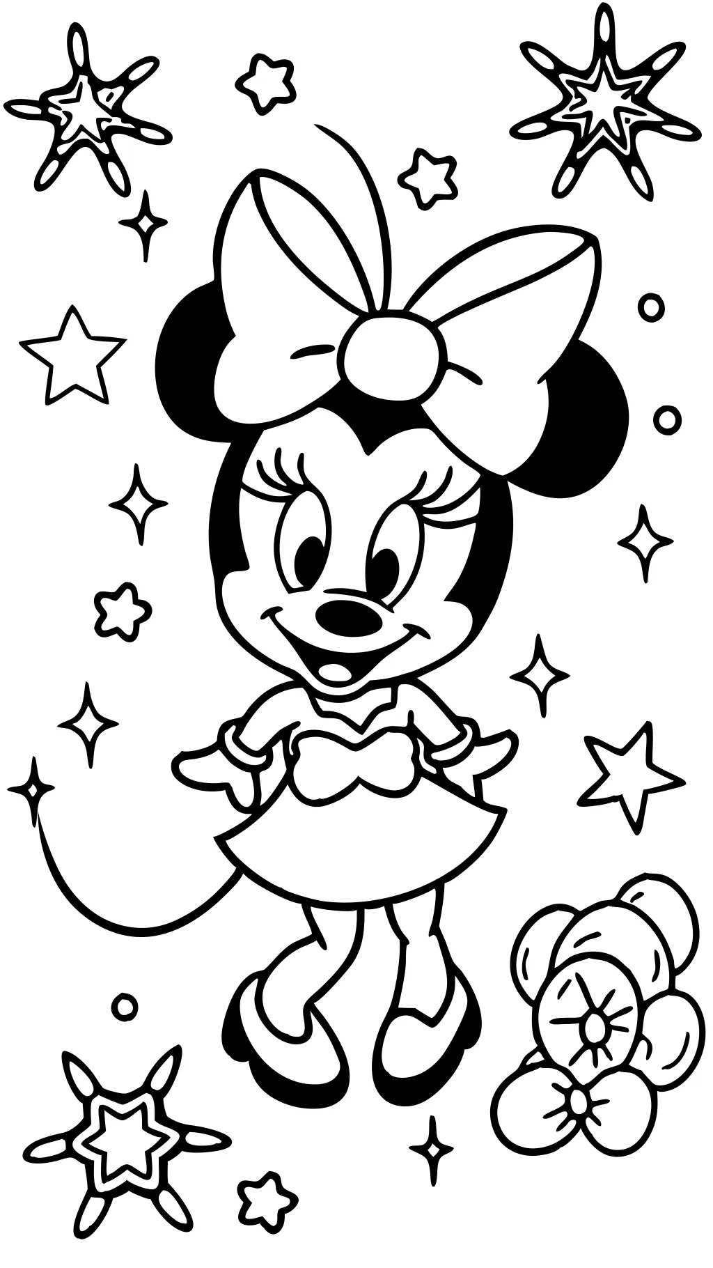 Página de color Minnie Mouse